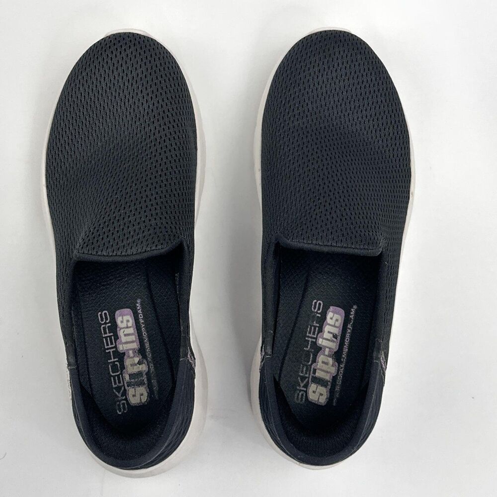 Skechers GOwalk Slip-ins Shoes Womens 9 Black Slip On Walking Sneakers 124963W - Picture 8 of 12